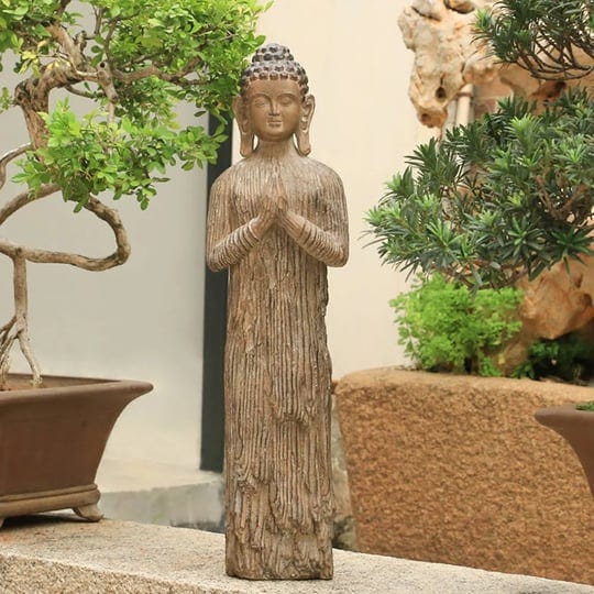 outdoor-garden-standing-pray-buddha-statue-patio-distressed-brown-resin-sculpture-decor-1