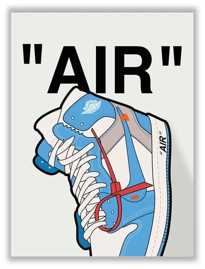 hypebeast-blue-air-sneaker-poster-12x16-inch-unframed-aj-wall-art-hypebeast-room-decor-michael-jorda-1