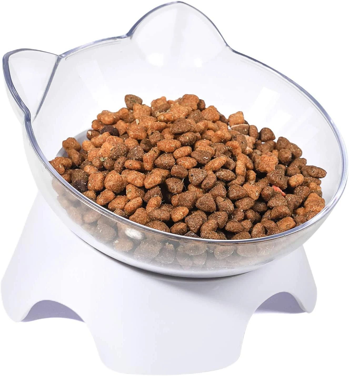 Anti-Spill Cat Food Elevated Bowls Set for Comfort and Health | Image