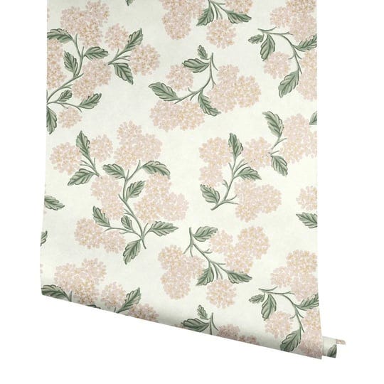 rifle-paper-co-second-edition-hydrangea-wallpaper-beige-pink-1