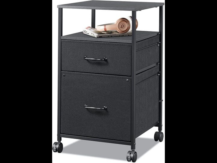 2-drawer-fabric-mobile-file-cabinet-printer-stand-with-shelf-devaise-black-1