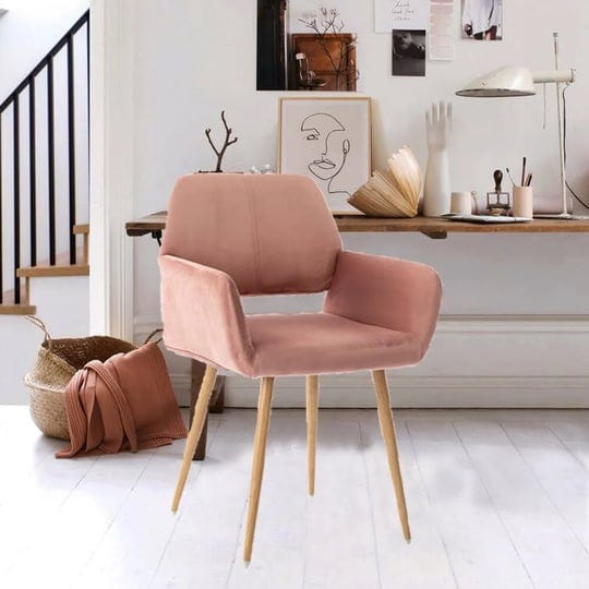 velvet-desk-chair-no-wheels-pink-1