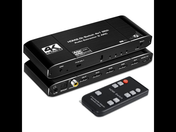 newcare-4k60hz-4x1-hdmi-switch-audio-extractor-with-optical-toslink-spdif-coaxial-3-5mm-audio-out-4--1
