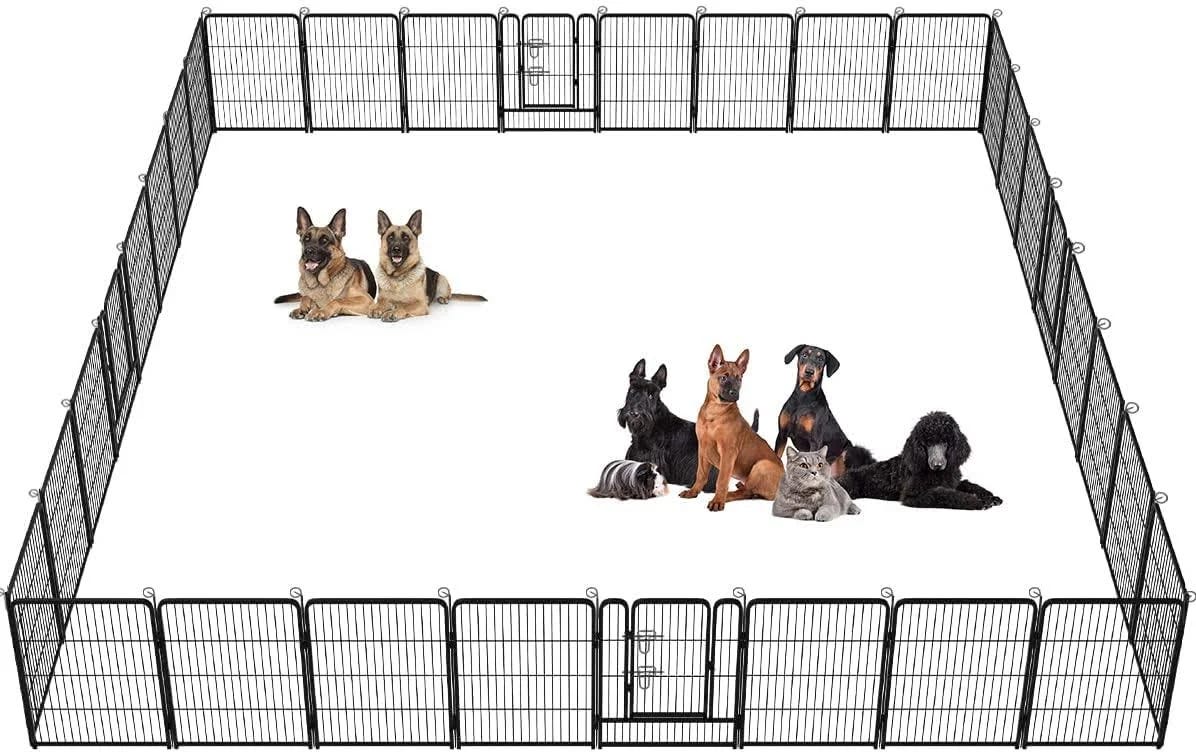 Portable Dog Playpen with Latch Door | Image