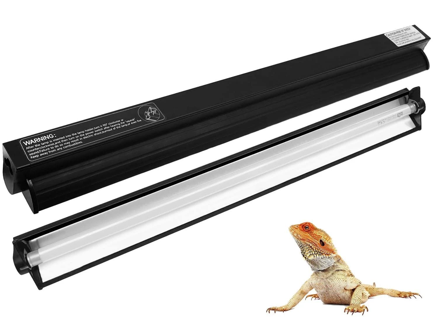 10.0/5.0 UVB T5 Reptile Light Fixture for Rainforest and Desert Pets | Image