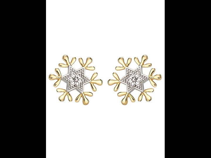 disney-frozen-10kt-gold-snowflake-stud-earrings-each-1