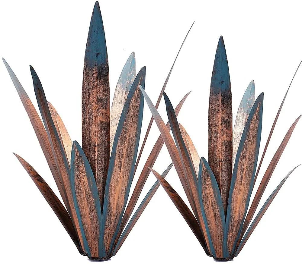 Jesokiibo Tequila Rustic Sculpture DIY Metal Agave Planter Decor | Image