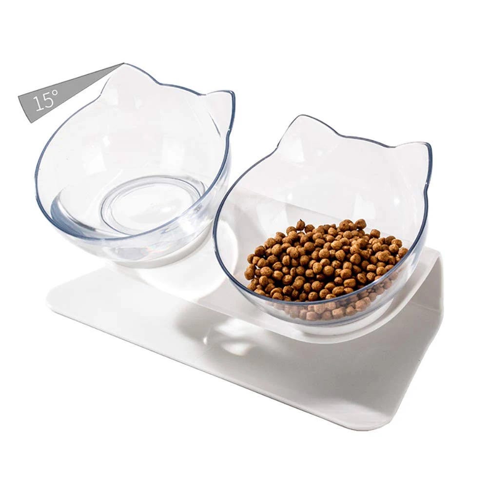 Luck Dawn Elevated Cat Bowl Stand for Food and Water Feeders | Image