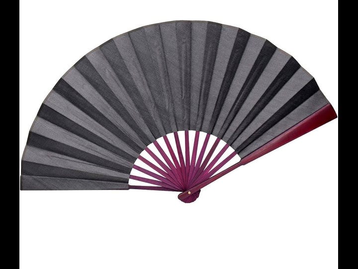 honshen-chinese-folding-hand-fan-with-traditional-chinese-arts-handicraft-black-13-inch-1