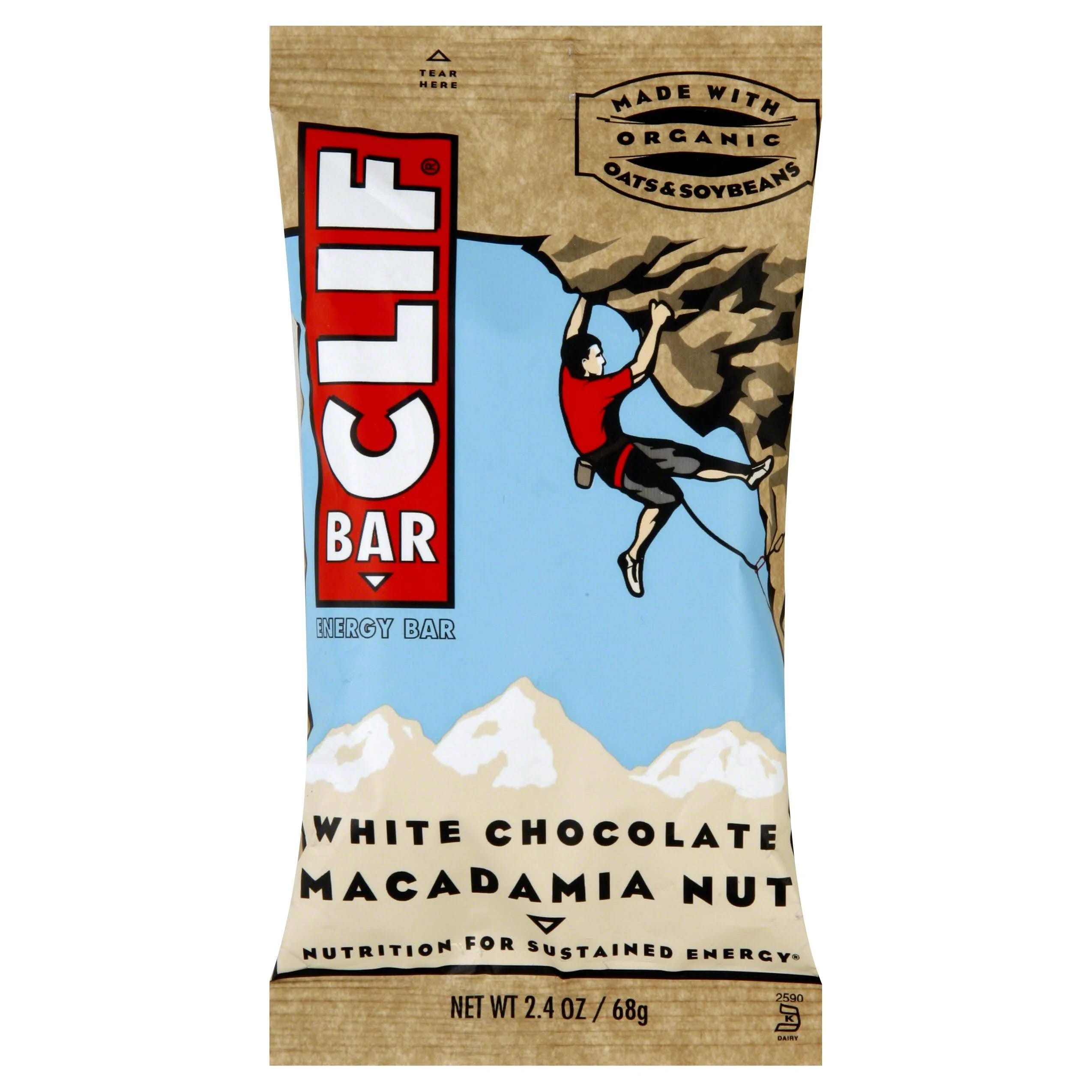 Organic Clif Bars: White Chocolate Macadamia Nut for Daily Energy and Active Lifestyle | Image