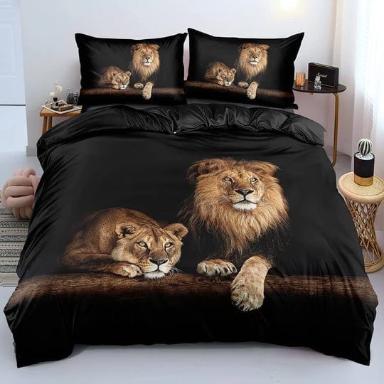holiyjog-lion-duvet-quilt-cover-sets-black-linens-bed-pillow-shams-king-queen-twin-full-size-boys-ki-1