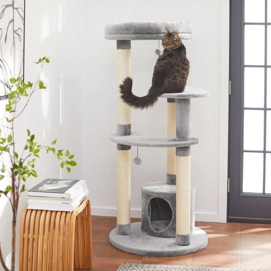 frisco-59-5-in-heavy-duty-faux-fur-cat-tree-condo-gray-1