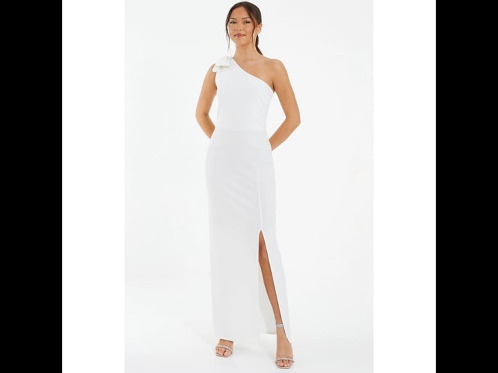 quiz-womens-one-shoulder-bow-detail-maxi-dress-cream-1