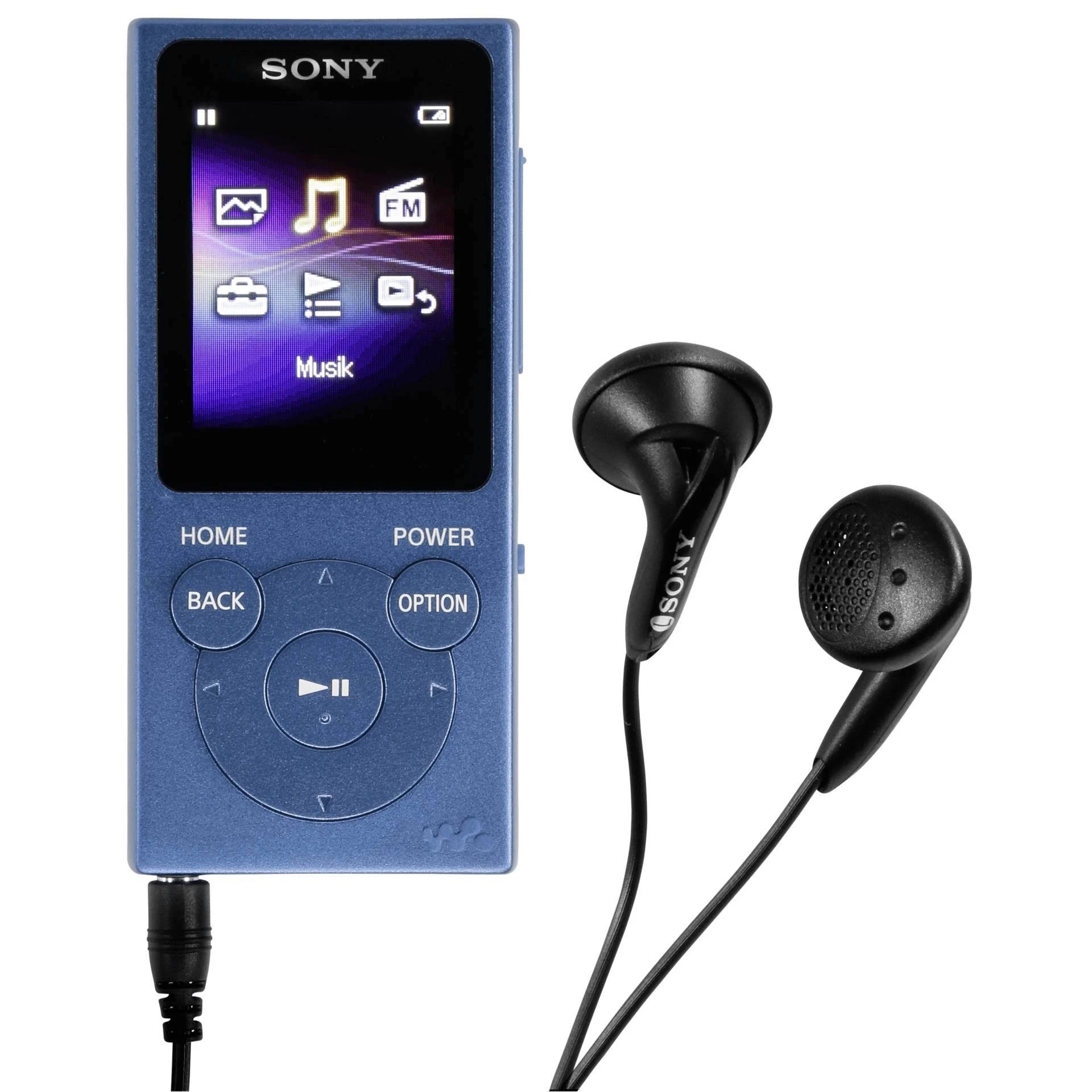 Sony NW-E394 Walkman: Long-Lasting MP3 Player with FM Radio and 8GB Storage | Image