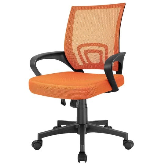 furmax-mesh-computer-desk-swivel-ergonomic-lumbar-support-home-office-task-chair-orange-1