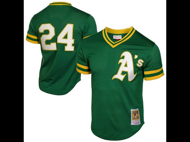 rickey-henderson-oakland-athletics-mitchell-ness-1991-cooperstown-mesh-batting-practice-jersey-green-1