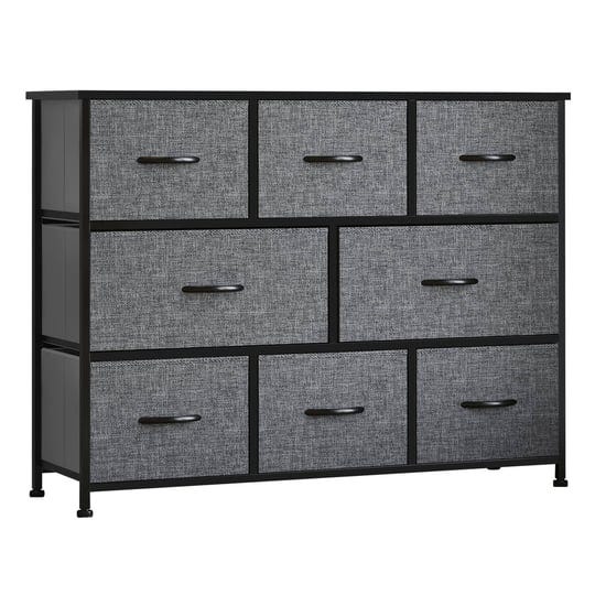 homcom-8-drawer-dresser-3-tier-fabric-chest-of-drawers-storage-tower-organizer-unit-with-steel-frame-1