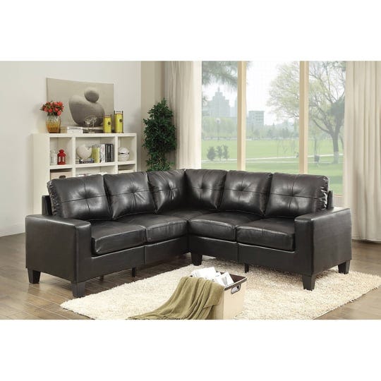 newbury-82-in-w-2-piece-faux-leather-l-shape-sectional-sofa-in-black-1