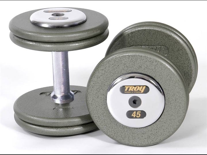 troy-barbell-troy-35-lbs-pair-dumbbell-weight-round-gray-hammertone-plates-with-chrome-end-cap-pro-s-1