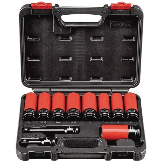 pittsburgh-1-2-in-drive-super-high-torque-lug-nut-impact-socket-set-11-pc-69829-1