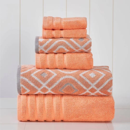 6-piece-yarn-dyed-towel-set-oxford-coral-1