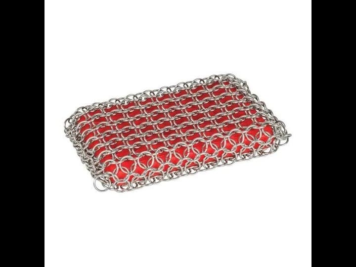 chainmail-heavy-duty-cast-iron-scrubbing-pad-red-silver-8-71-in-1