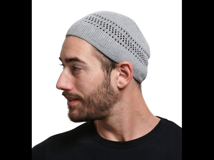 snugzero-unisex-cotton-lattice-knit-skull-cap-beanie-kufi-for-everyday-wear-1