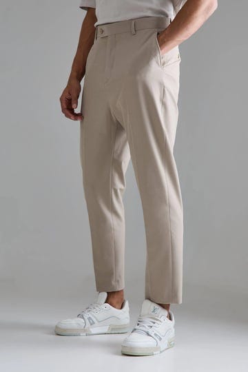 boohooman-mens-high-rise-4-way-stretch-tapered-pants-beige-1