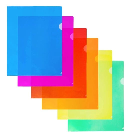 dunwell-clear-plastic-folders-sleeves-6-pack-assorted-colors-plastic-sleeves-for-paper-8-5x11-transp-1