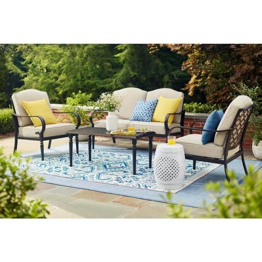 hampton-bay-laurel-oaks-black-4-piece-steel-outdoor-patio-conversation-seating-set-with-cushionguard-1