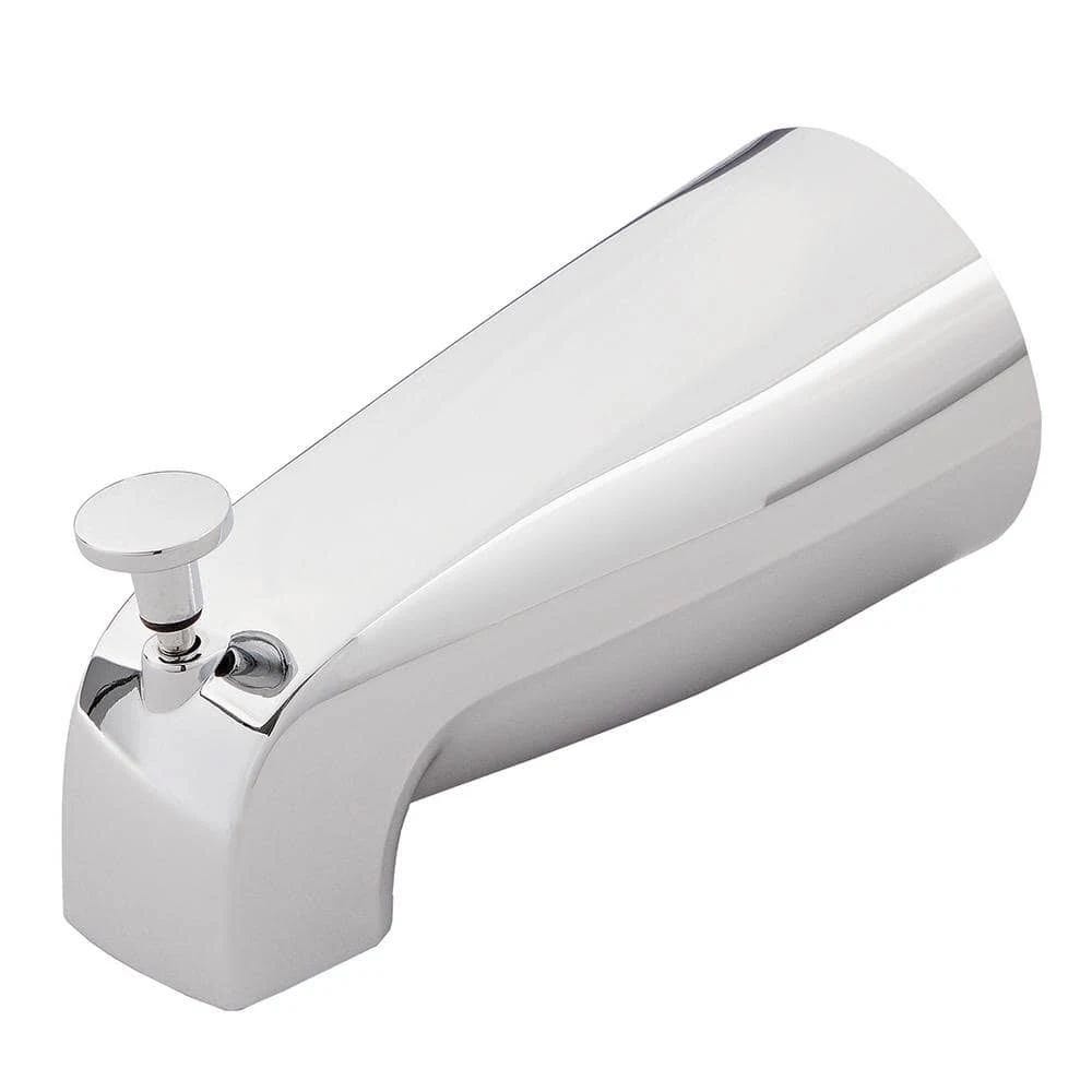 Chrome Tub Spout with Diverter for Durable & Efficient Shower Experience | Image