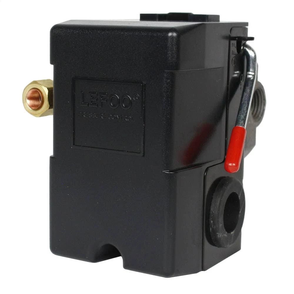 Lefoo Heavy Duty 4-Port Air Compressor with Pressure Switch Control | Image