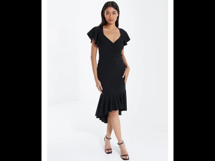 quiz-womens-scuba-crepe-frill-hem-wrap-dress-black-7