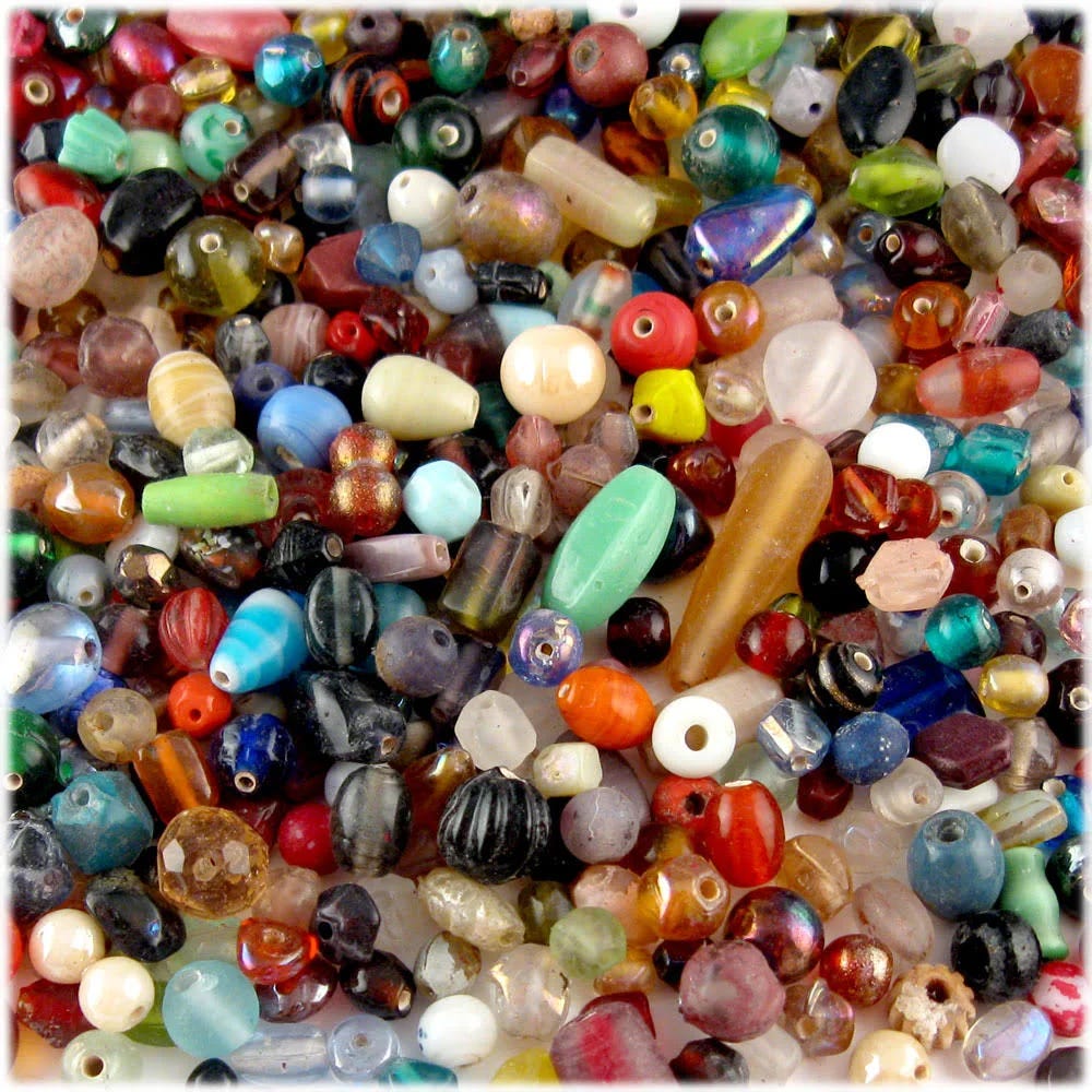 Assorted Craft Beads Set: 6-12mm Shapes and Sizes | Image