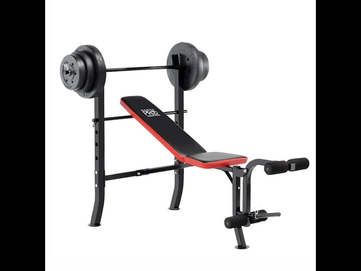 marcy-pro-standard-weight-bench-with-100-lb-weight-set-pm-2085