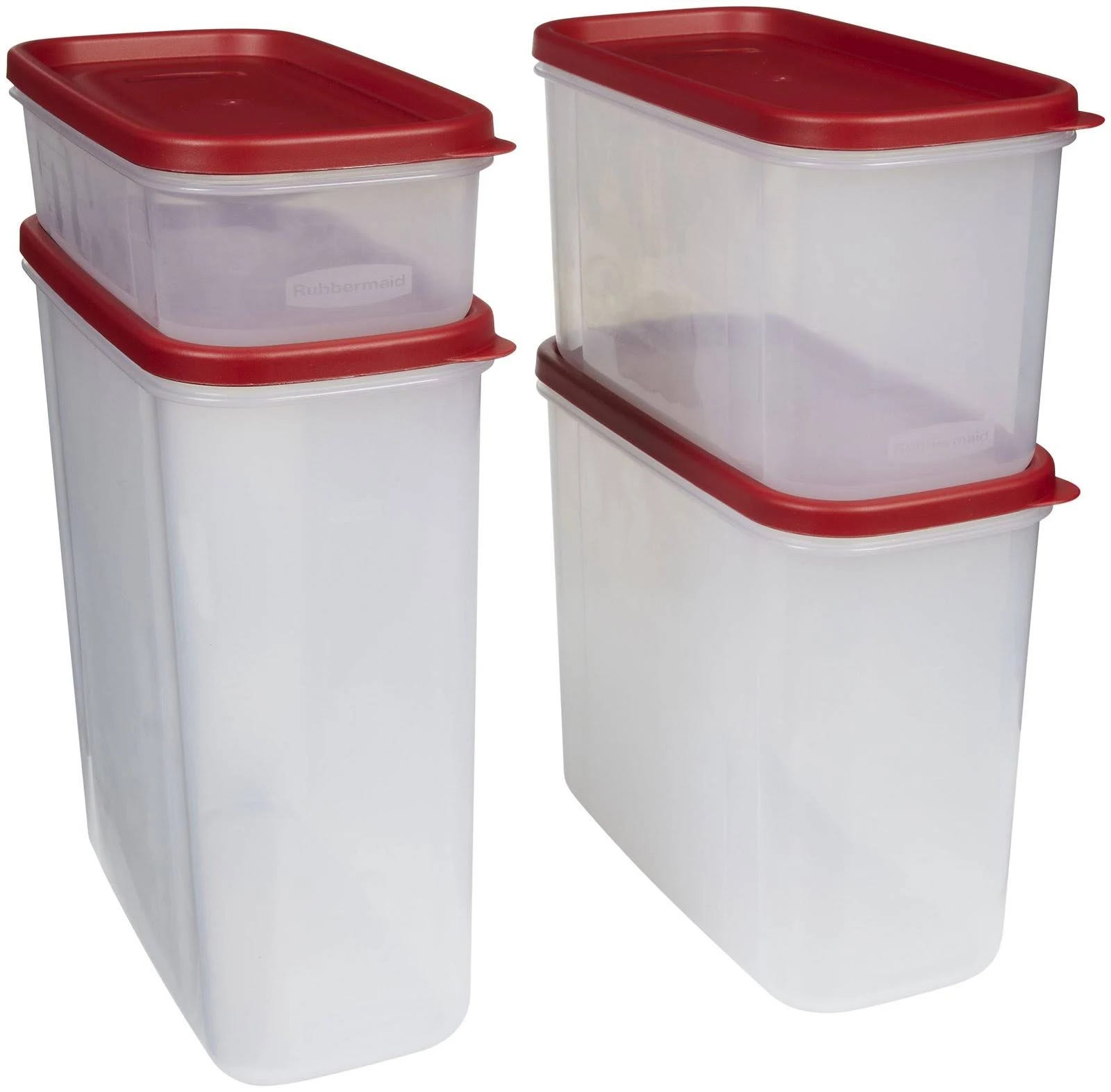Rubbermaid Set: 8-Piece Dry Food Organizing Containers with Secure Seals and Stackable Design | Image
