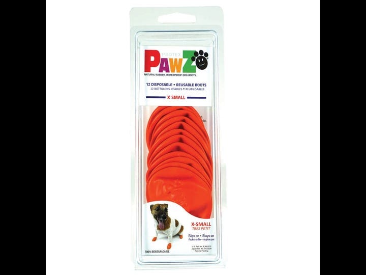 pawz-natural-rubber-dog-boots-orange-xs-12-count-1