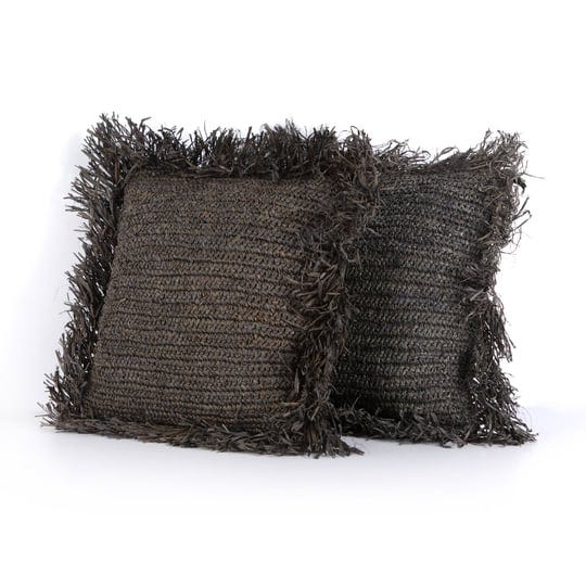 raffia-pillow-set-of-2-black-raffia-1