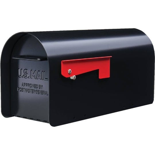 ironside-black-large-steel-post-mount-mailbox-1