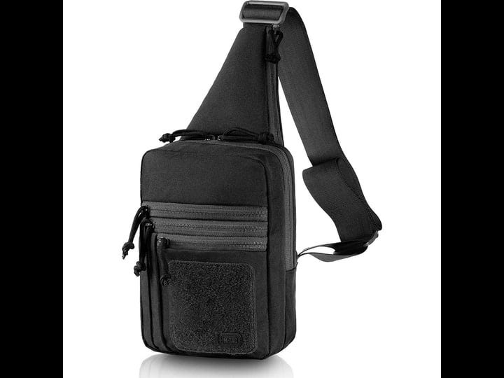 m-tac-tactical-bag-shoulder-chest-pack-with-sling-and-loop-panel-black-1