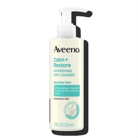 Aveeno Calm + Restore Nourishing Oat Facial Cleanser (7.8 fl oz) | Image