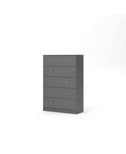 tvilum-portland-5-drawer-chest-in-gray-1