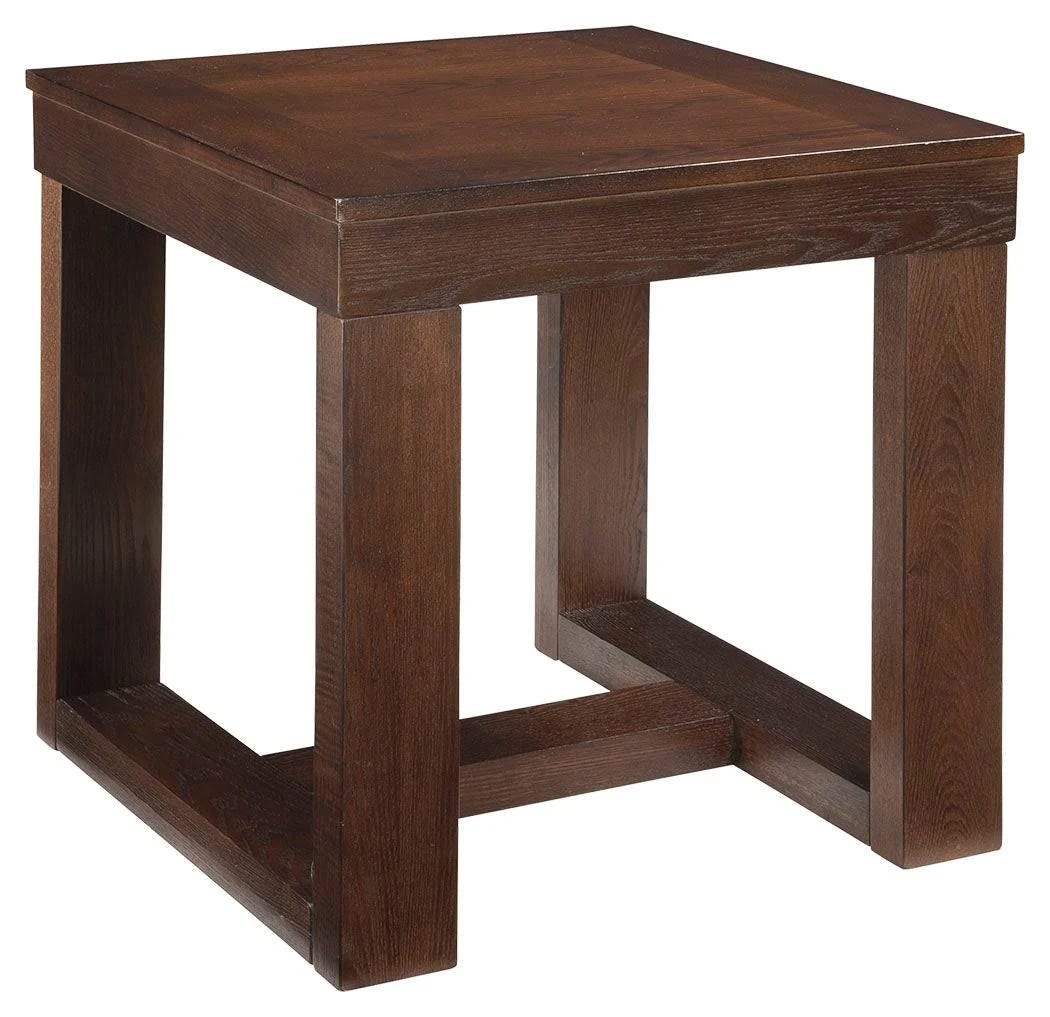 Elegant Sled-Style Wooden End Table | Image