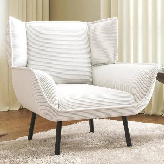 amerlife-chair-upholstered-living-room-chair-with-high-wingback-white-corduroy-chair-1