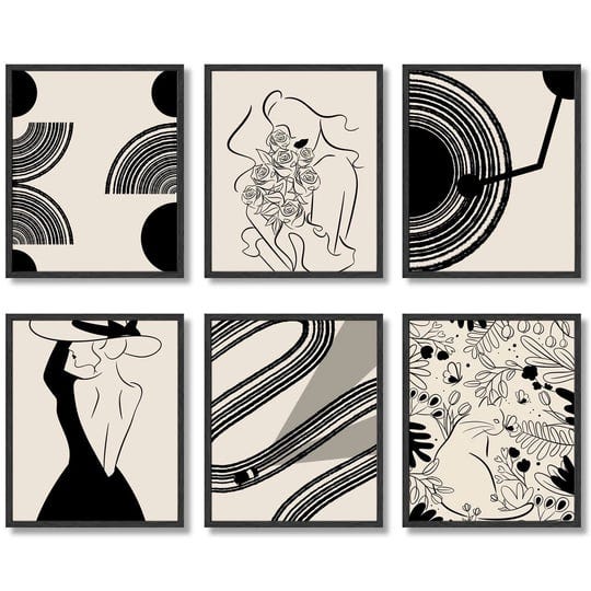 minimalist-wall-art-abstract-wall-decor-geometric-man-and-woman-boho-posters-black-beige-line-art-ca-1