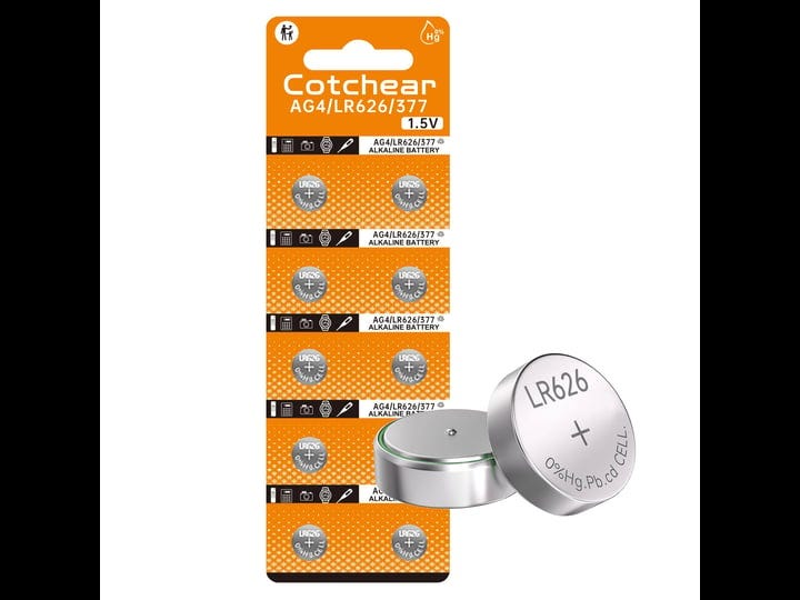 cotchear-ag4-1-5v-alkaline-batteries-coin-button-cell-watch-battery-10-pcs-pack-1