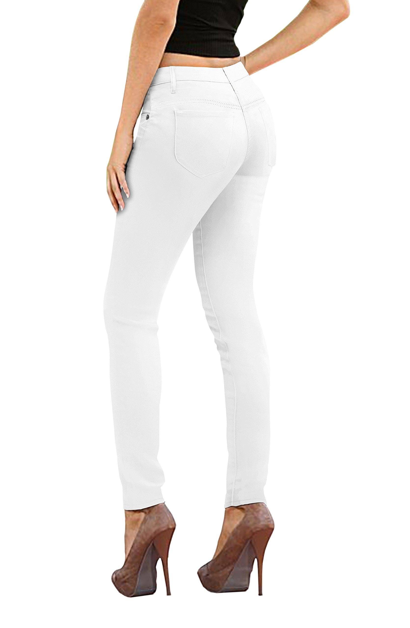 Stylish and Super Stretch Hybrid White Jeans for Ladies | Image
