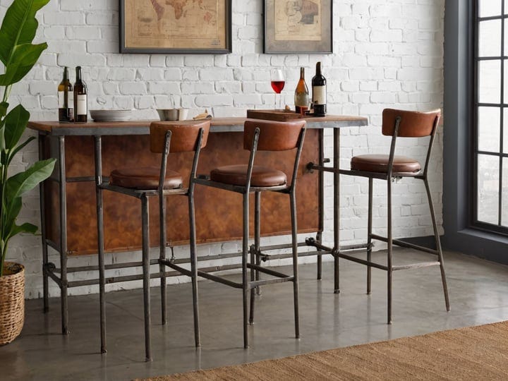Leather-Metal-Bar-Stools-Counter-Stools-6