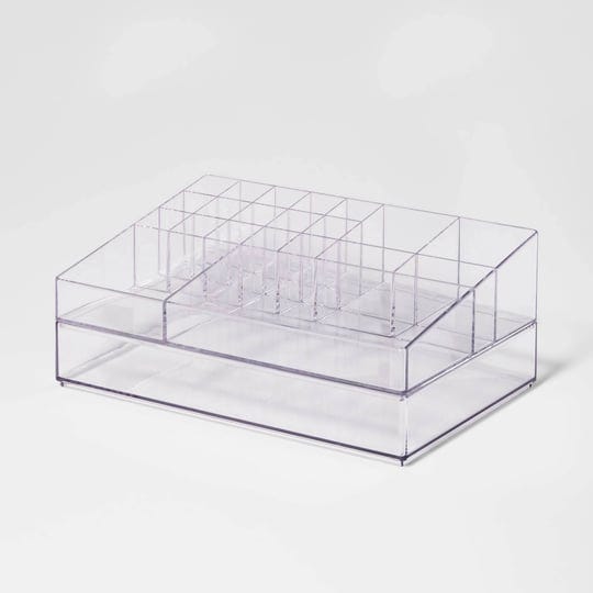 brightroom-extra-large-bathroom-plastic-tiered-cosmetic-organizer-clear-each-1