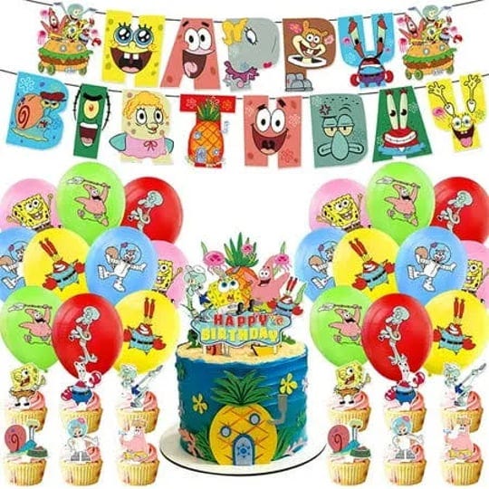 wolingyu-spongebob-birthday-party-decorations-48pcs-spongebob-birthday-party-supplies-favors-set-inc-1